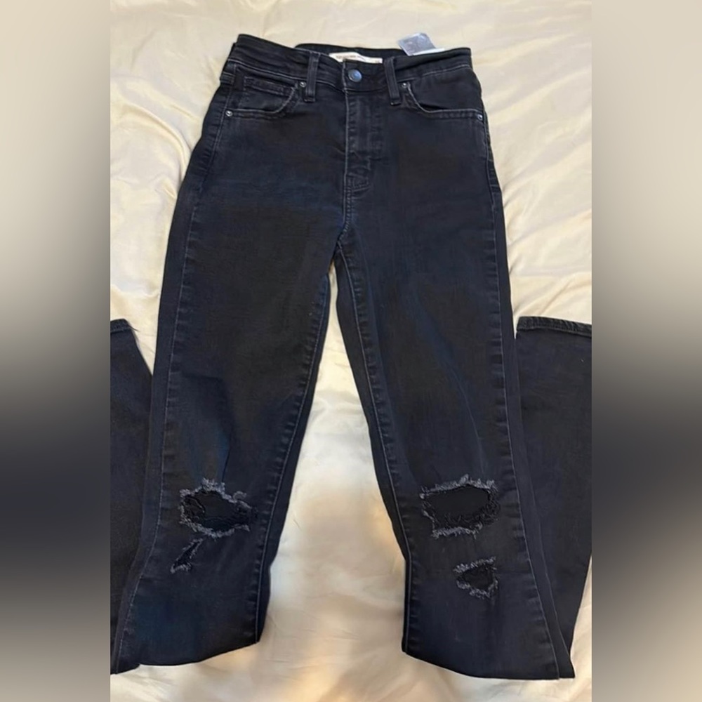 Black 721 high rise skinny